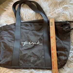 PINK Victoria's Secret Black Tote with Sturdy Handles